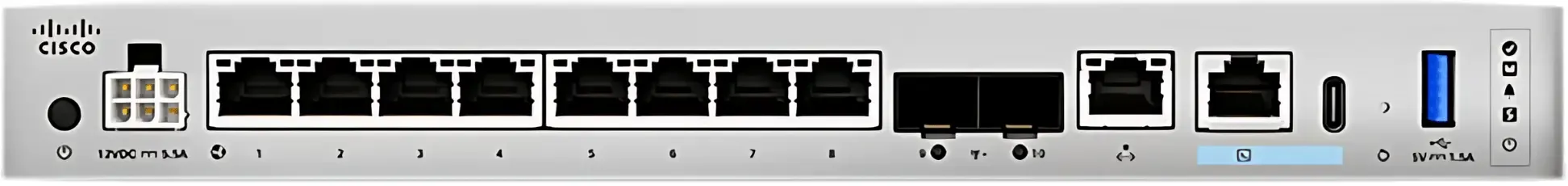 Các cổng kết nối của Cisco CSF1220CX-TD-K9