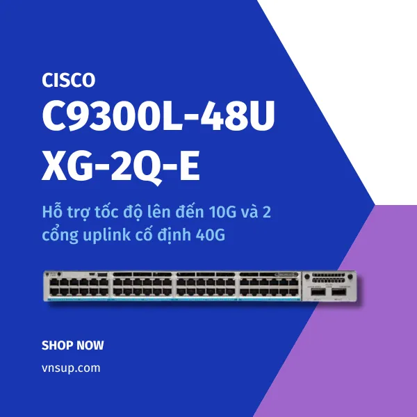 giới thiệu Cisco C9300L-48UXG-2Q-E