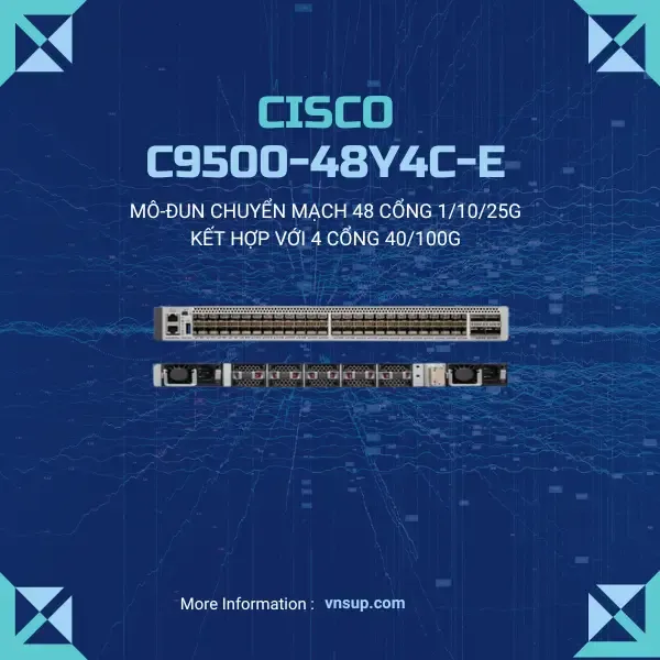 giới thiệu mô-đun chuyển mạch Cisco C9500-48Y4C-E