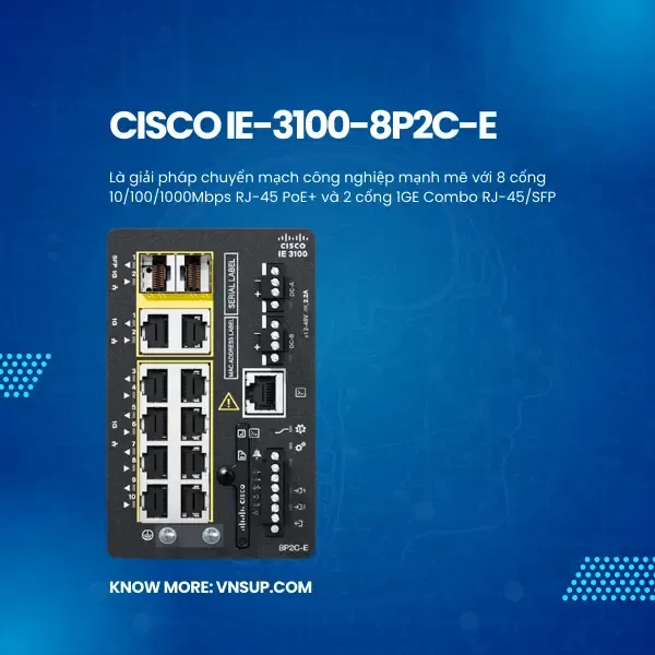 giới thiệu Cisco IE-3100-8P2C-E