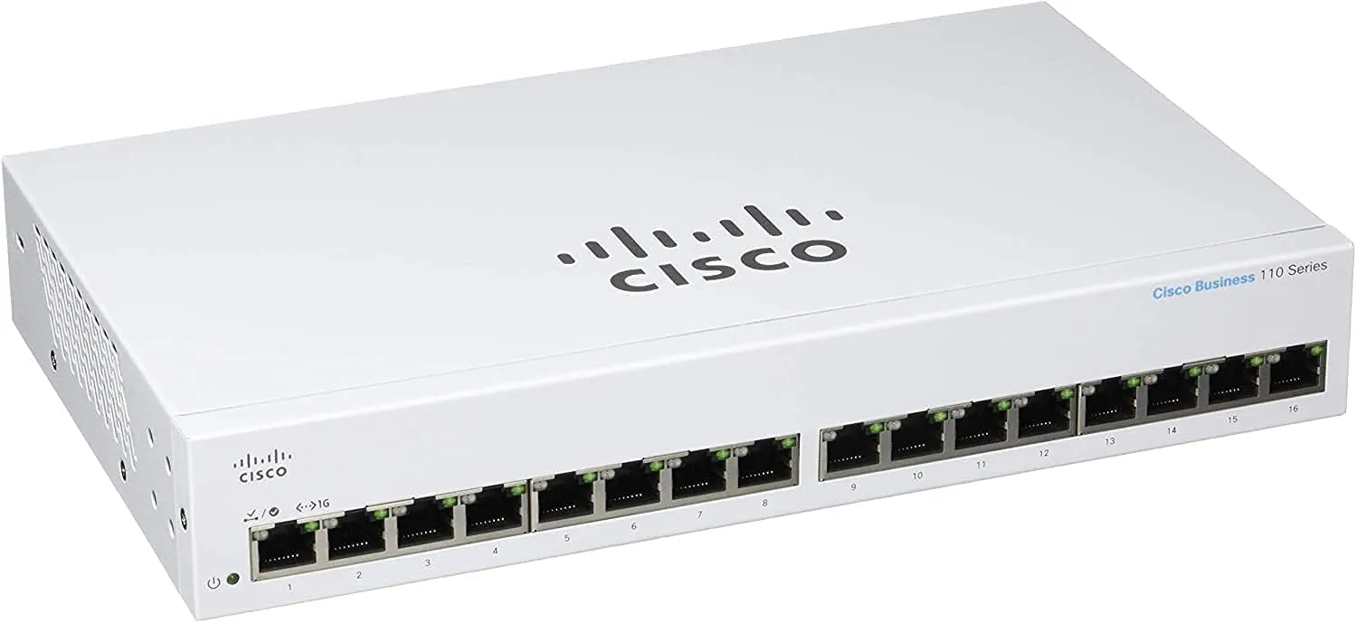 Switch Cisco CBS110-16T-EU cung cấp 16 cổng Gigabit Ethernet